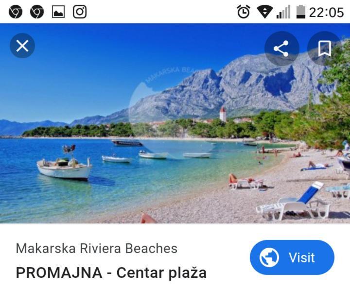 Top Studio 9 Makarska Rivijera Promajna Dış mekan fotoğraf